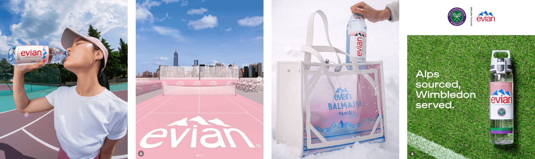 Evian campaign imagery