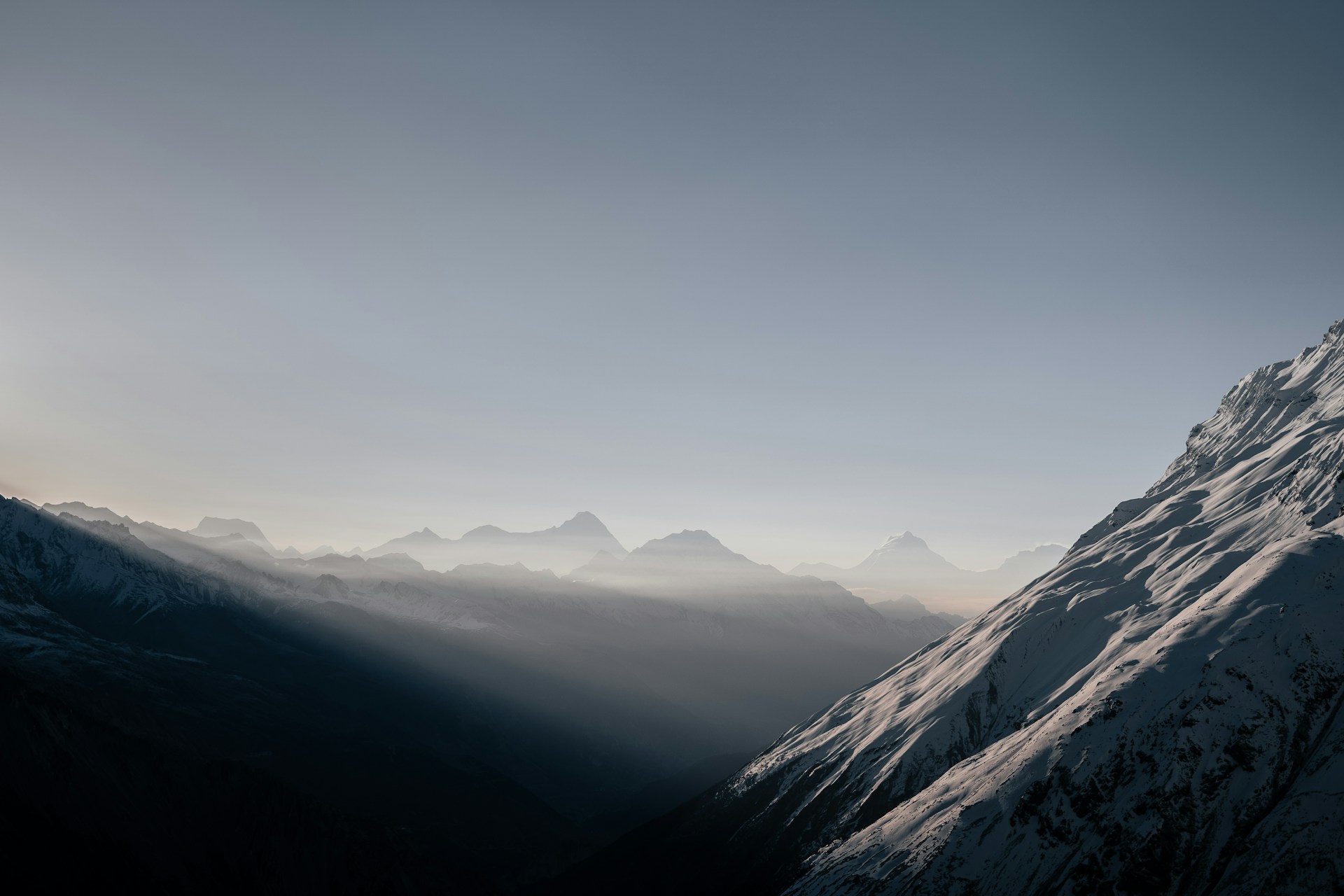 Nubri brand identity and packaging: Himalayan peaks above the clouds